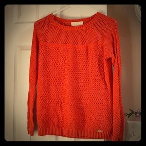Orange knitted Michael Kors sweater medium